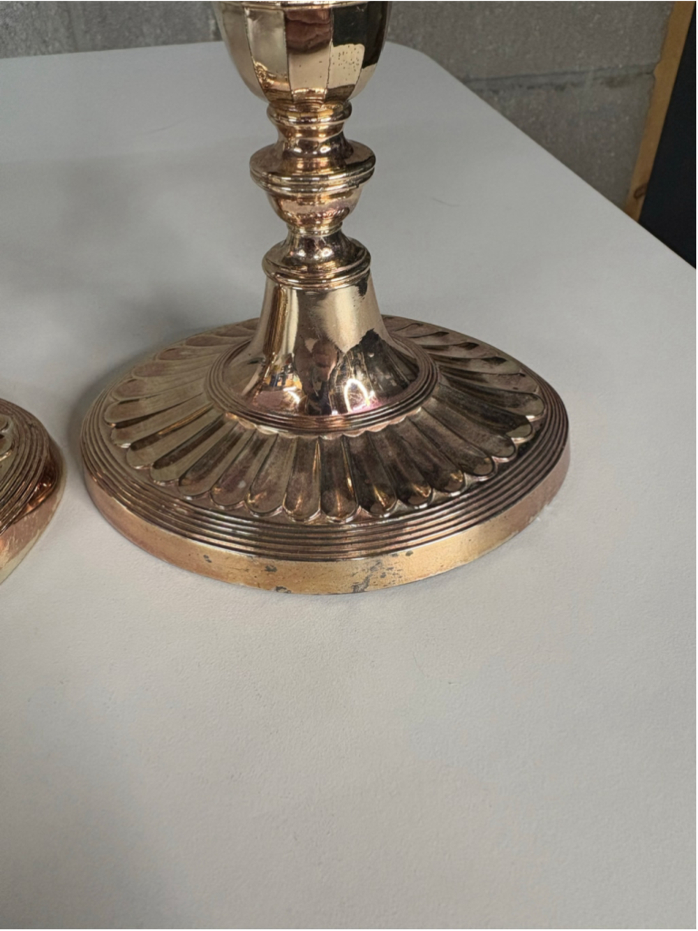 Vintage Pair Of Newport Gorham Japan Silverplate Candlesticks Oval Base - Picture 7 of 9